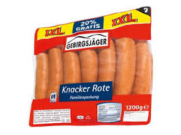 Lidl, rote Knacker, Bockwurst